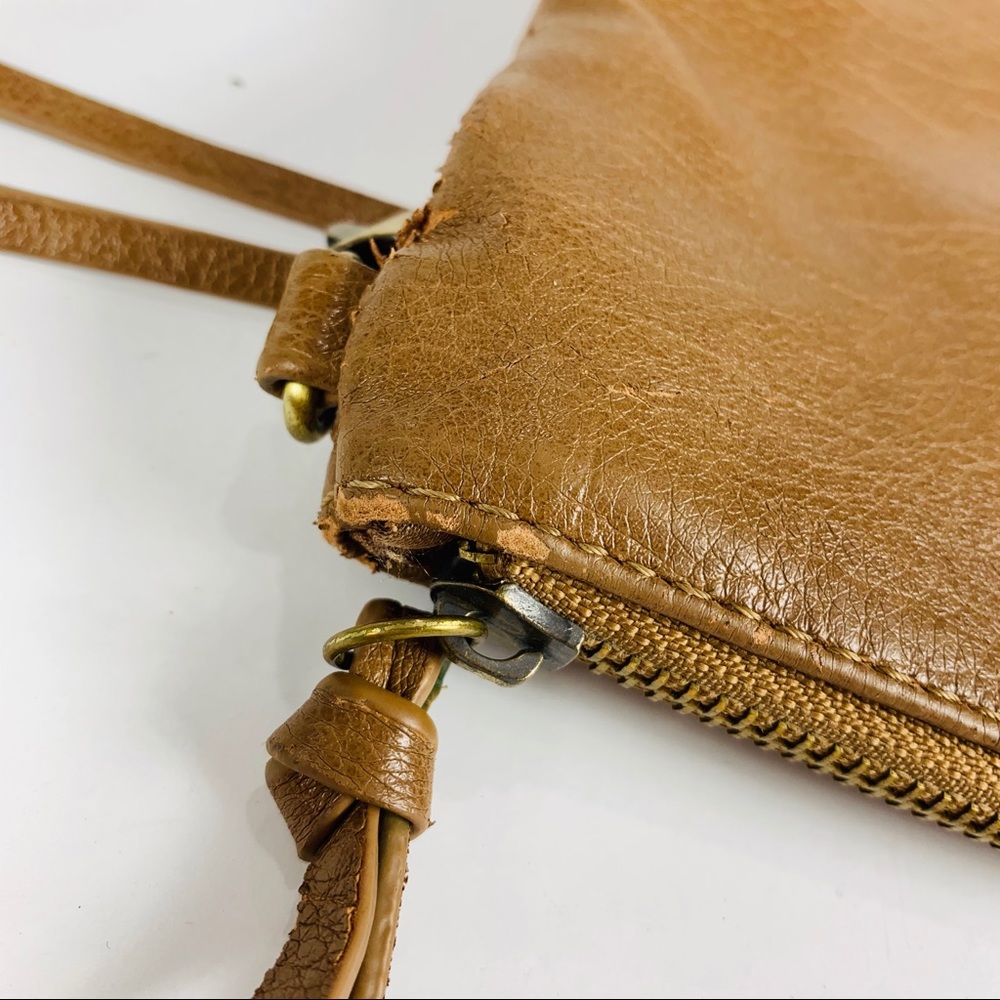 Clutch Wristlet Faux Leather Brown - Picture 8 of 8